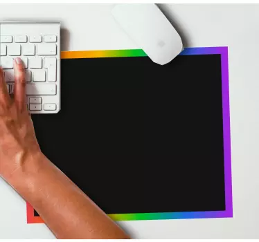 Tapis de souris original bord coloré - TenStickers