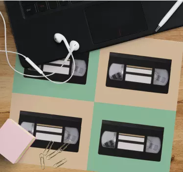 Tapis de souris original cassettes vidéo rétro - TenStickers