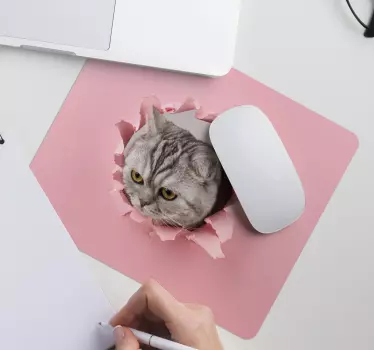 Tapis de souris original chat qui défonce - TenStickers