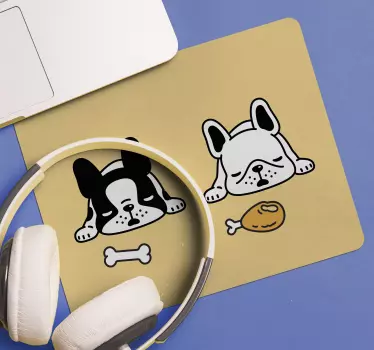 Tapis de souris original chiens endormis duo - TenStickers