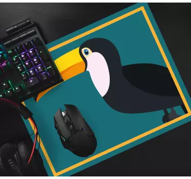 Tapis de souris original contour de toucan élégant - TenStickers