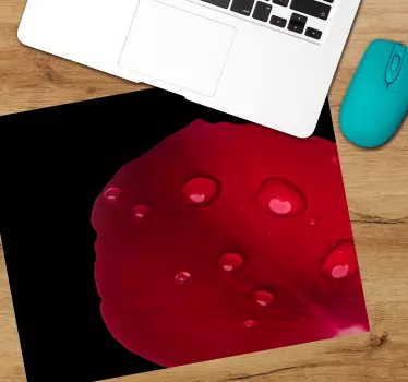 Tapis de souris original Élégance pétale de rose - TenStickers