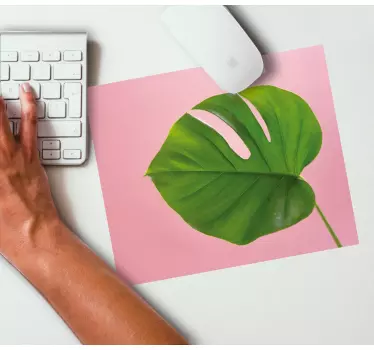 Tapis de souris original feuille de monstera - TenStickers