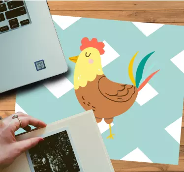 Tapis de souris original illustration de poule charmante - TenStickers