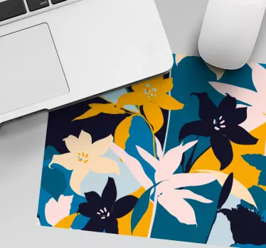 Tapis de souris original imprimé botanique radieux - TenStickers