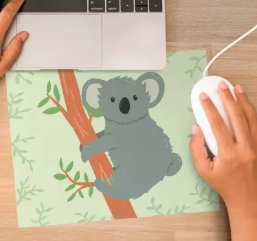 Tapis de souris original koala joueur grimpant - TenStickers