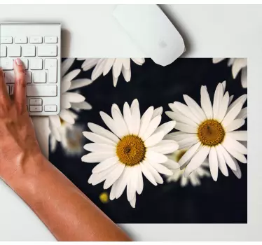 Tapis de souris original marguerites sur surface - TenStickers