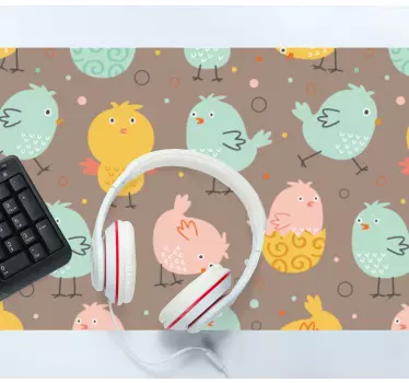 Tapis de souris original motifs d'oiseaux vibrants - TenStickers