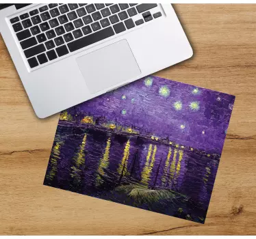 Tapis de souris original nuit étoilée réfléchie - TenStickers