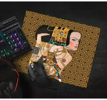 Tapis de souris original portrait de femme élégante - TenStickers