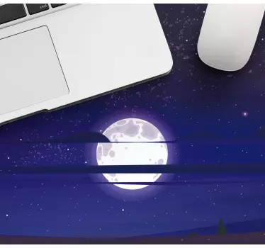 Tapis de souris original scène nocturne éclairée par la lune - TenStickers
