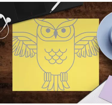 Tapis de souris original silhouette de hibou - TenStickers