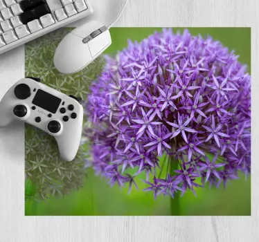 Tapis de souris original sphère florale violette - TenStickers