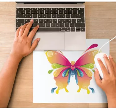 Tapis de souris original symbole de papillon radieux - TenStickers
