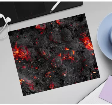 Tapis de souris original texture roche volcanique - TenStickers