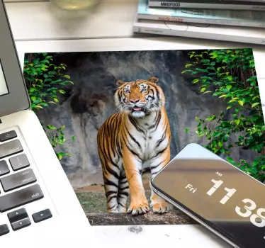 Tapis de souris original tigre majestueux - TenStickers