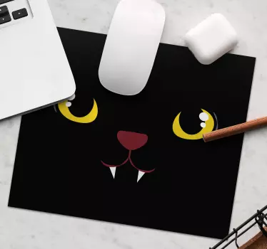 Tapis de souris original traits de visage de chat - TenStickers