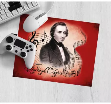 Tapis de souris portrait de compositeur célèbre - TenStickers