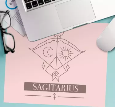 Tapis de souris sagittaire symbole du zodiaque - TenStickers