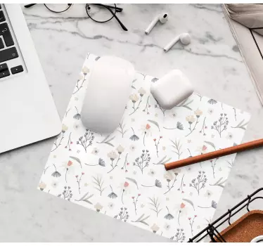 Tapis de souris style original sticker floral aquarelle - TenStickers