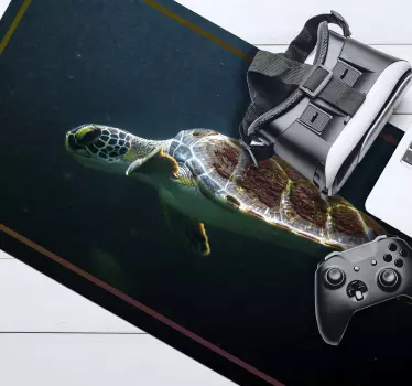 XXL tapis de souris style original Tortue nageant - TenStickers