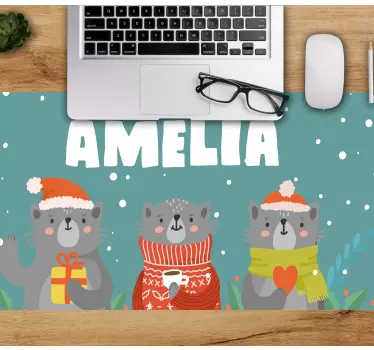 Tapis de souris trio d'animaux de vacances - TenStickers