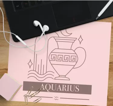 Tapis de souris verseau image symbolique - TenStickers