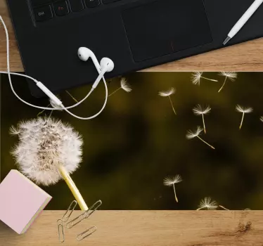 Tapis de souris xxl graines de pissenlit délicates - TenStickers