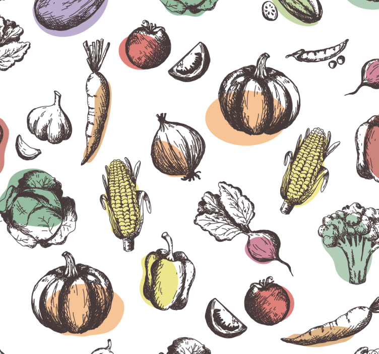 Store enrouleur cuisine ingrédients modèle style rétro - TenStickers