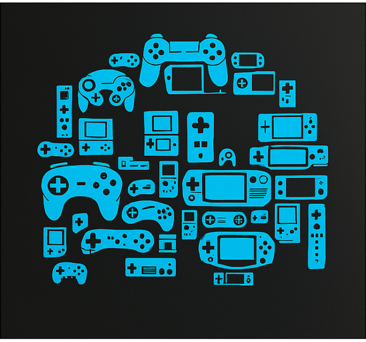 Store enrouleur geek robot contrôleur de jeu - TenStickers