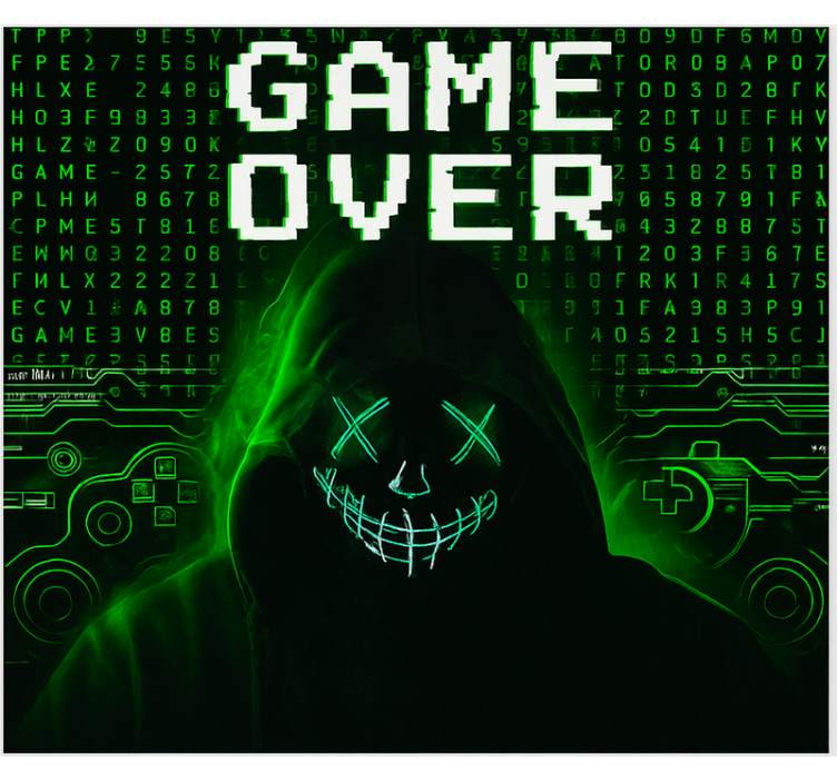 Store enrouleur geek game over piraté masqué - TenStickers