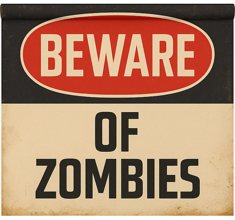 Store enrouleur geek attention aux zombies - TenStickers