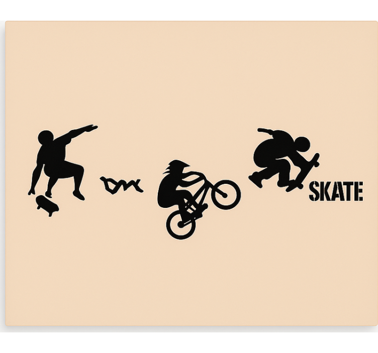 Store enrouleur chambre ado sport de skate bmx - TenStickers
