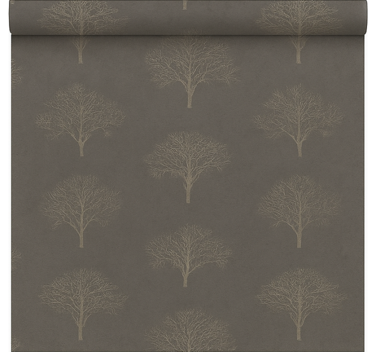 Store salle à manger arbres de la forêt noire beige - TenStickers