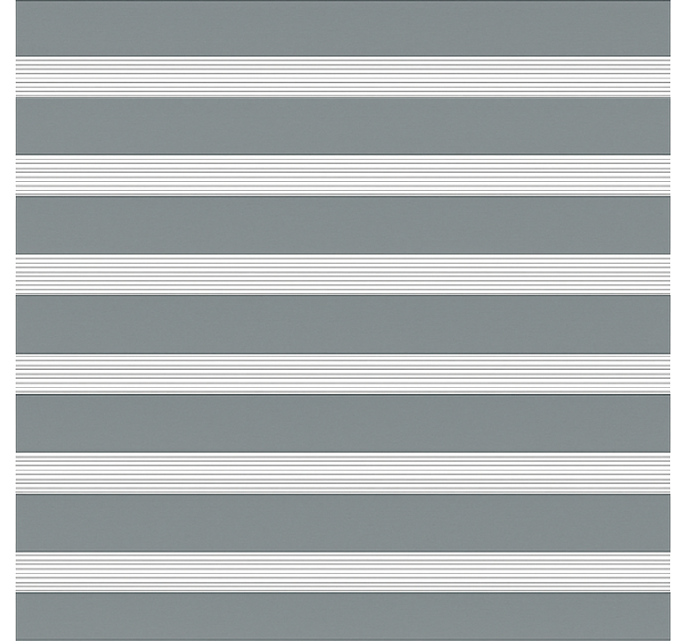 Store salle à manger motif à rayures grises - TenStickers