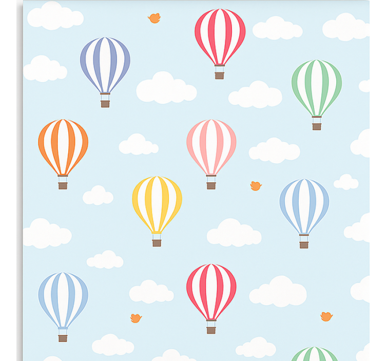 Store enrouleur scandinave balade en ballon pastel - TenStickers