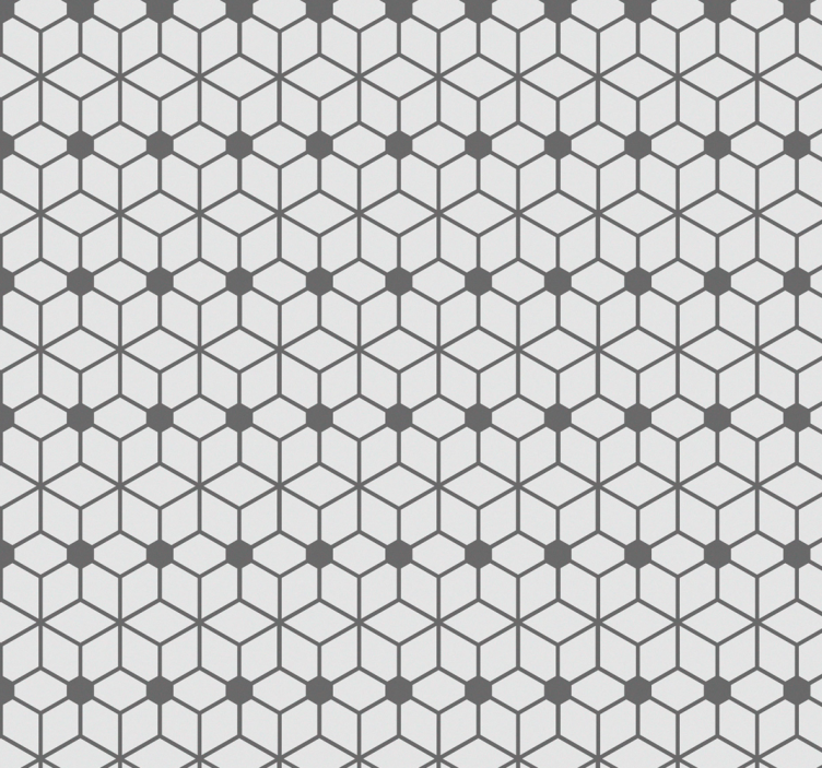 Store enrouleur salle de bain motif carreaux hexagonaux - TenStickers