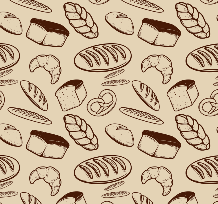 Store enrouleur cuisine motif éléments de boulangerie - TenStickers