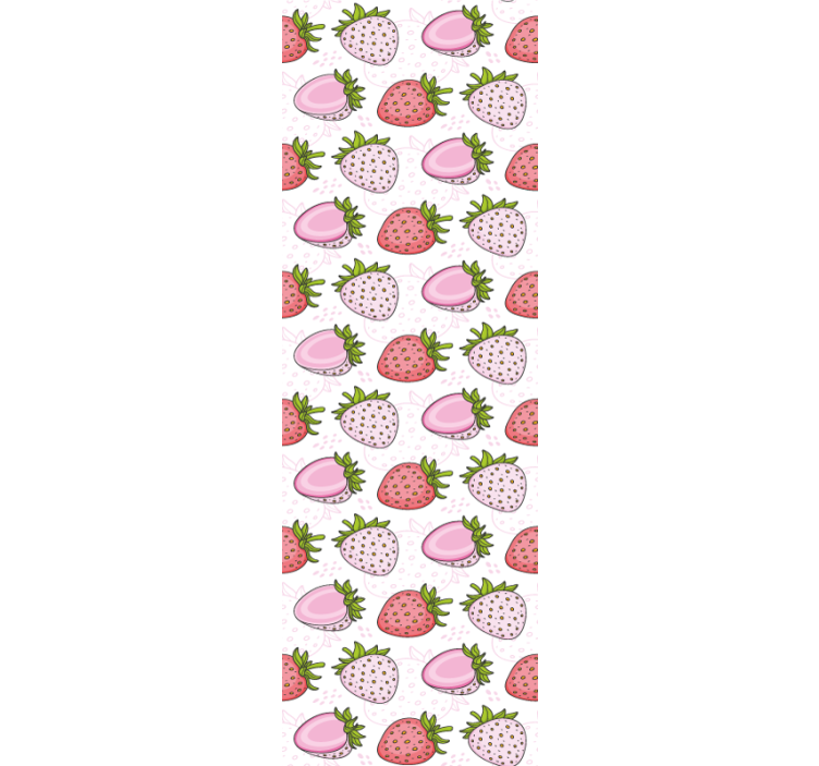Store enrouleur cuisine motifs fraises - TenStickers