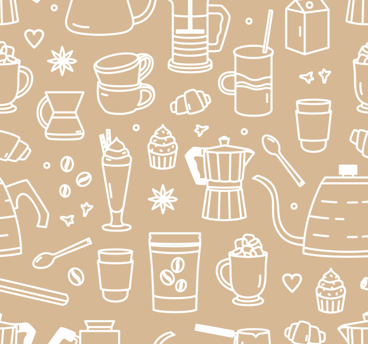 Store enrouleur cuisine motif café ensemble - TenStickers