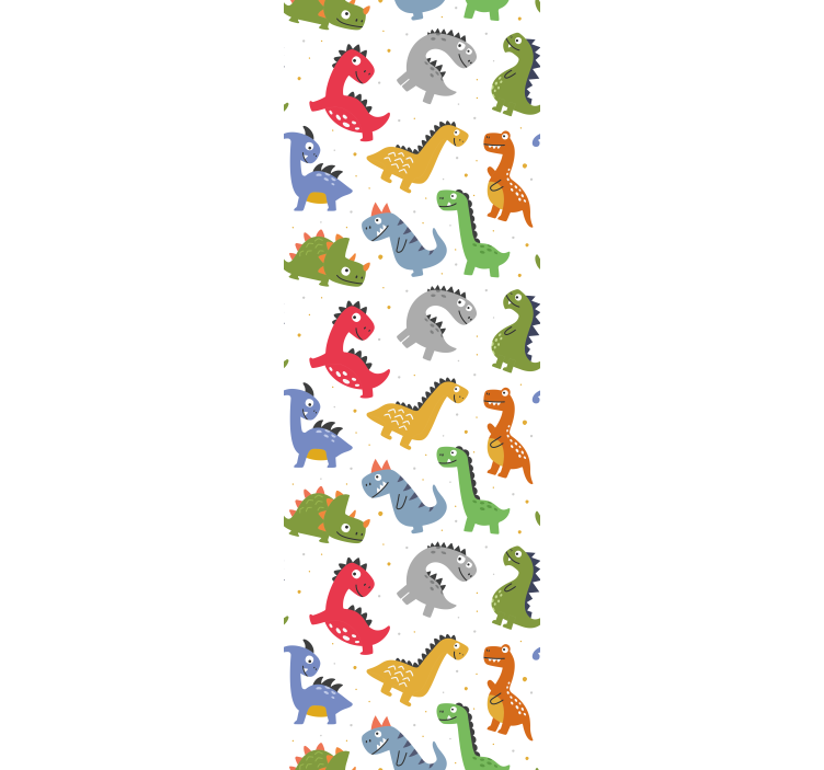 Store enrouleur chambre enfant types de dinosaures adorables - TenStickers