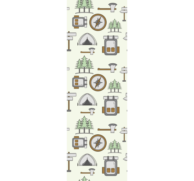 Store enrouleur chambre enfant sac de camping bol boussole - TenStickers
