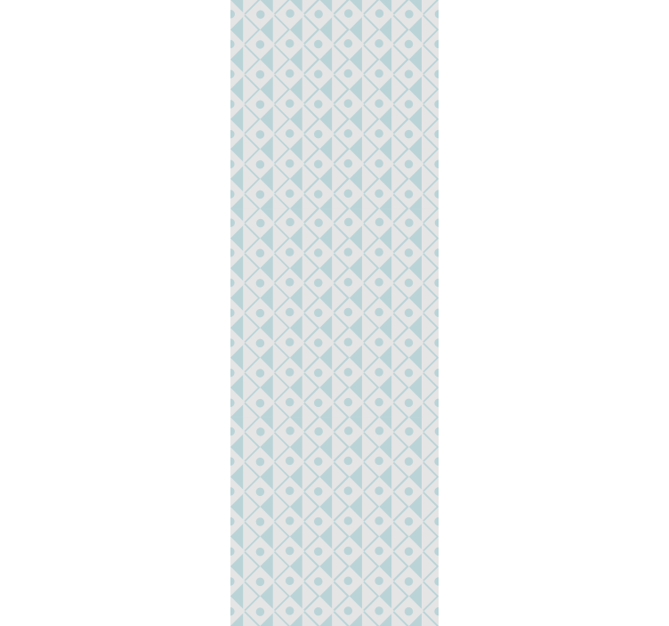 Store enrouleur chambre enfant motif losanges bleu et blanc - TenStickers