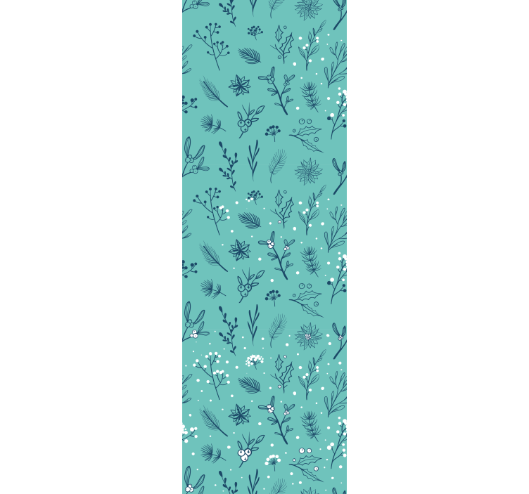 Store enrouleur chambre enfant motifs de noël bleu clair - TenStickers