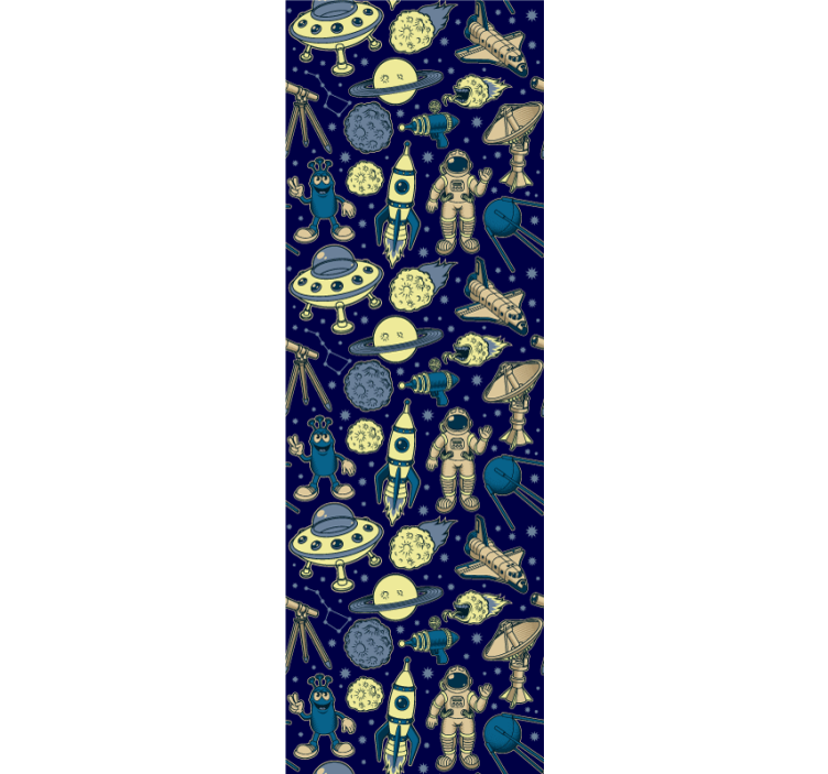 Store enrouleur chambre enfant planètes astronautes fusée - TenStickers