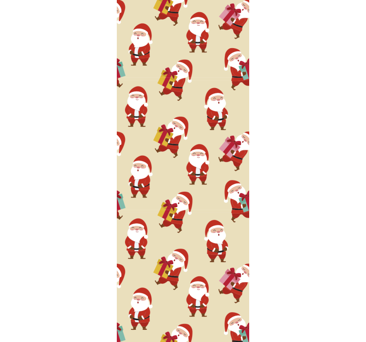 Store enrouleur chambre enfant père noël souriant et cadeaux - TenStickers