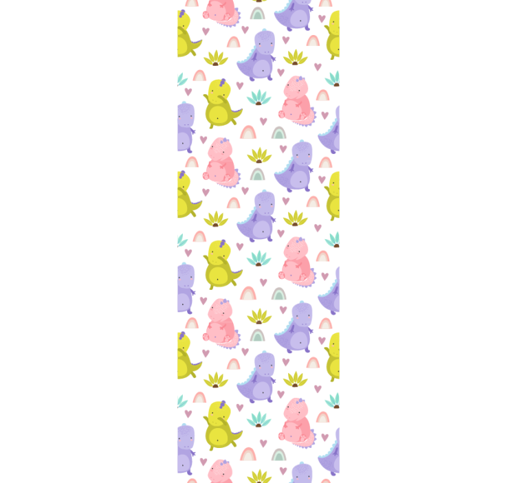 Store enrouleur chambre enfant motif dinosaures colorés - TenStickers