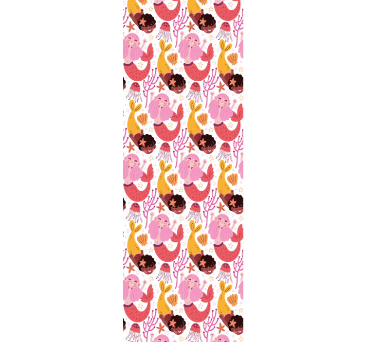 Store enrouleur chambre enfant sirène enfantine souriante - TenStickers