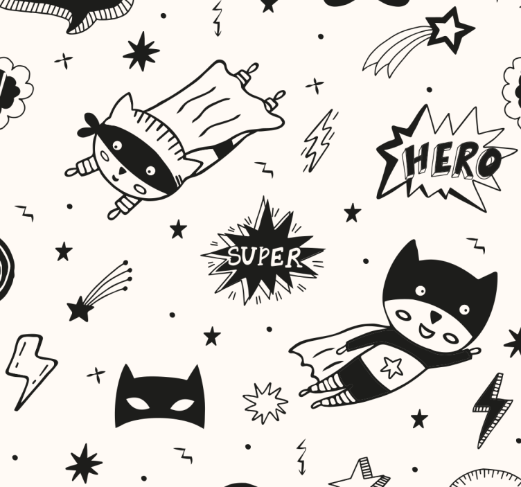 Store enrouleur chambre enfant motifs comics super-héros - TenStickers