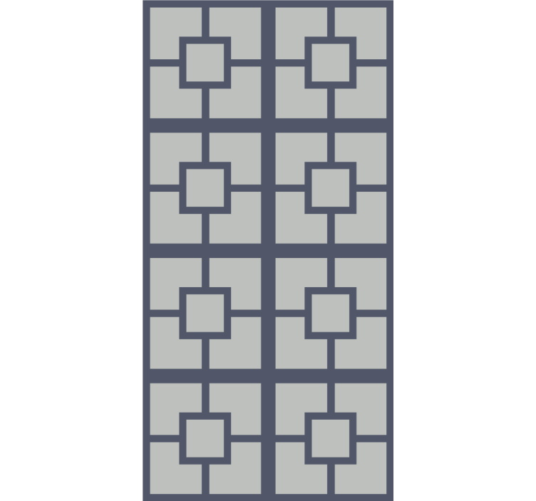 Store enrouleur bureaux motif à carreaux - TenStickers